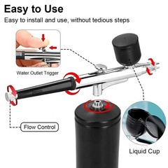 1pc Portable Airbrush Spray Gun 0.3mm Nozzle for Model Cake Car Painting – NEW
