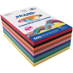 Construction Paper 6×9 inch 10 Assorted Colors Standard Weight 500 Sheets