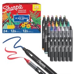 Sharpie Creative Markers, Combo Pack, 1 Count (Pack of 24), Assorted