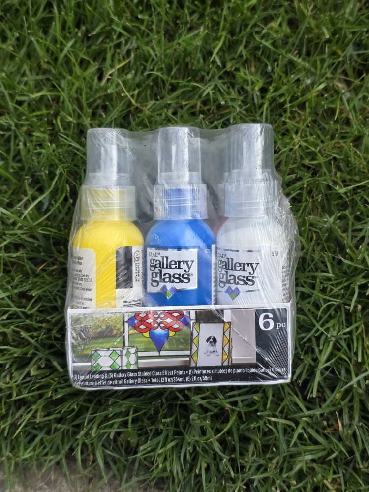 Stained Glass Paint Kit 6 Piece Set Plaid Gallery Glass Basic DIY Arts Crafts