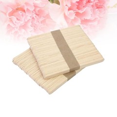 50 Pcs Natural Colored Wood Craft Sticks 9.3 x 1 x 0.2 cm For Crafts