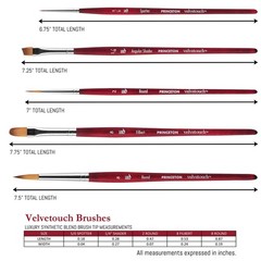 Velvetouch Series 3950 – 5pc Professional Paint Brushes for Acrylic Painting …
