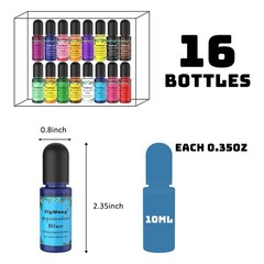 Epoxy Resin Pigment – 16 Colors Translucent Resin Colorant, Highly Concentrat…