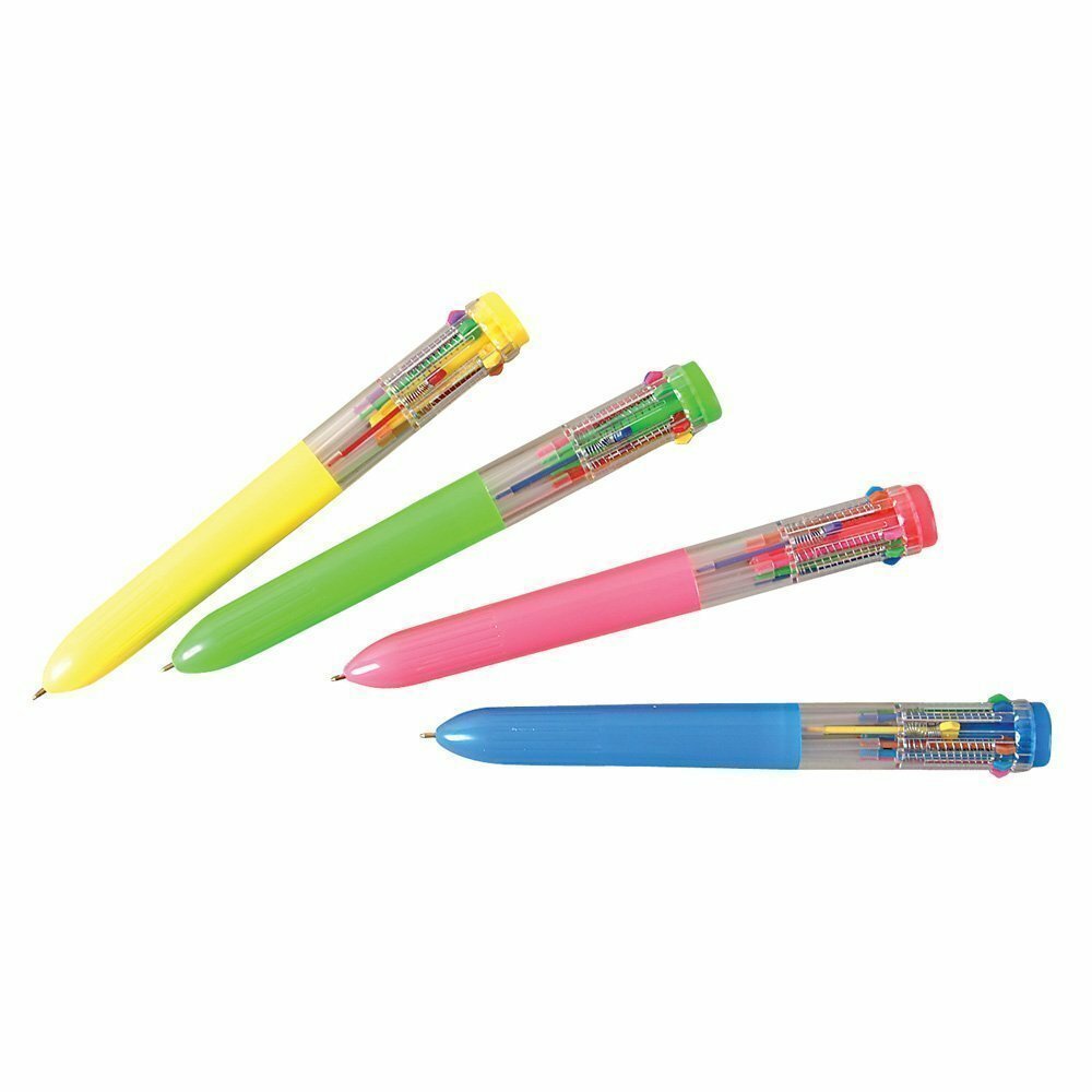 Rhode Island Novelty Ten Color Retractable Retro Pen (LOT OF 4)