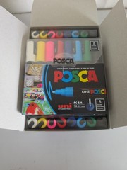 Uni POSCA PC-5M Paint Marker Master Box 80 Markers (10×8pc Packs) Made In Japan