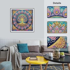Diamond Painting Kits for Adults Tree of Life, 5D Special Shape Diamond Art