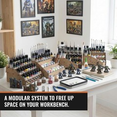 Universal Corner Paint Organizer for Miniatures Modeling Artists, Modular cor…