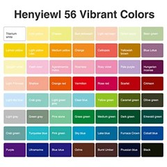 GOUACHE PAINT SET Art Supplies 56 Colors 30ml HIMI