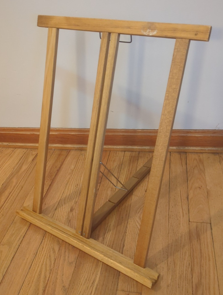 Vintage MCM Anco Bilt Tabletop Easel Wood Stand Art Display Portable Easel