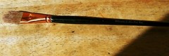 VINTAGE WINSOR & NEWTON INC, SERIES 618 ART BRUSH Sz 3/4 MADE IN U.S.A.
