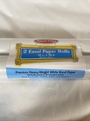 Melissa and Doug 18×75 Feet White Easel Paper Rolls 2 Pack High Quality