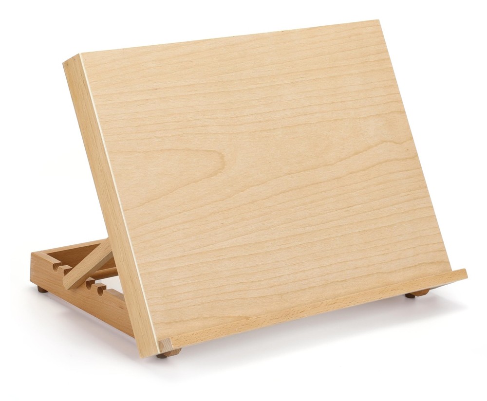 16.5×12.5 Inch Adjustable Wood Tabletop Easel Art Stand 5Position Board