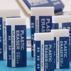 Soft White Pvc Eraser School Exam Office Use Clean Mess Free