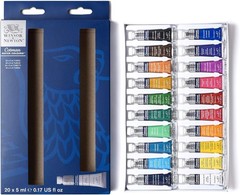 Cotman Watercolor Paint Set, 20 Colors, 5ml Tubes, Beginners, Indoor
