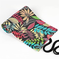 24/36/72 Slots Pencil Wrap Pencil Rolls, Artist 24slots Colorful Leaves