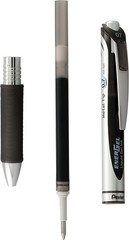 2 Pack EnerGel RTX Gel Pens Black Ink 0.7mm Retractable Stylish Design