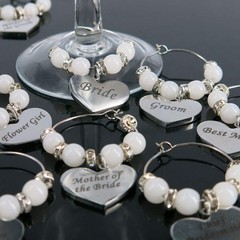 Wine Glass Charm Rings GLass Marker Open Hoop, DIY Your Own Silver Plated…