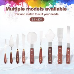 Pack of 1 Palette Knife No.18, 9.4″ Long Palette Knives