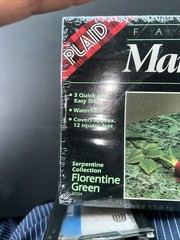 Plaid Marbleizing Kit Faux Finish New Florentine Green Sealed BUT Packing Aged