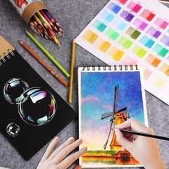 Vibrant 50 Color Pencil Set in Portable Eco-Friendly Tube – Ideal for Relaxation
