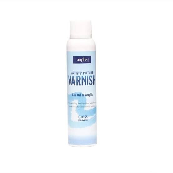 Camlin Artist Picture Varnish Spray for Oil n Acrylic Gloss Varnish (250 ml) fs