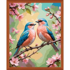 Adbrain Spring Birds Paint by Number Kit