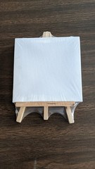 CANVAS AND WOOD EASEL SET–5 X 8 INCH–NEW– 6 IN LOT