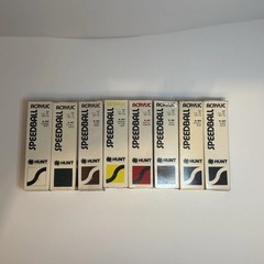 Lot Of 8 Acrylic Speedball Paints by Hunt Manufacturing Co – 2 Used 6 New
