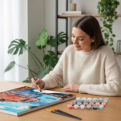 Beautiful Paint By Number Kit for Adults – Relaxing & Beginner-Friendly Paint…