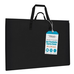 ZKOO 20 x 26 Inch Art Portfolio Bag, Big 20*26in-Black, Black