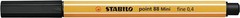 Fineliner – STABILO point 88 MINI – Wallet of 12 – Assorted Colours Pack of 12