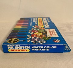 Sanford Mr. Sketch Scented Water Color Markers Set of 12 Nontoxic 1991 Sealed
