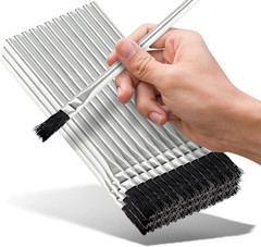Acid Brushes – 36 Count 3/8 Inch Horsehair Acid Flux Brushes, Disposable Glue Br