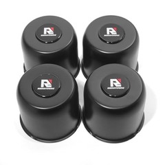 4 PCS 4.9 in Stainless Steel Trailer 4.88″ Center Hole, 4.47″ Height Black