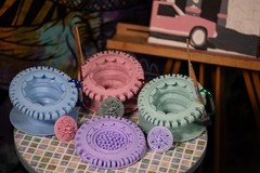 Paint Puck CollapsiBowl Paint Brush Cleaner Rinse Cup – Pink