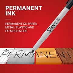 Sharpie Permanent Markers Ultra Fine Point 12 Count (Pack of 1), Assorted