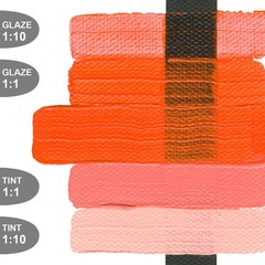 Heavy Body Acrylic Paint 2 Ounce Pyrrole Orange Professional Art Pigment