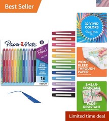Vibrant Flair Felt Tip Pens 12 Count, Medium Point 0.7mm – Teacher’s Best Choice