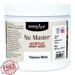 Handy Art Acrylic Paint Titanium White 16 oz