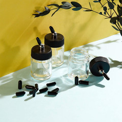 30 Pieces Airbrush Bottles Caps Airbrush Jar Caps Pour Covers Siphon Adapter Liq