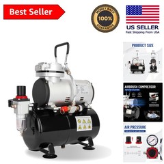 High-Performance Oil-Free Airbrush Compressor 3L with Moisture Trap & Regulator