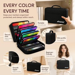 Vibrant Acrylic Paint Pens – 24 Metallic Colors Included