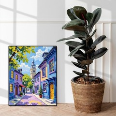 Paint by Numbers Kit for Adults, Scenery-Cityscape Adults Paint by Number Kits