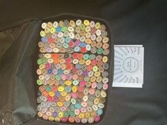 Ohuhu Oahu-01 (Chisel & Fine) Art Markers Set 200 Colors Multicolor