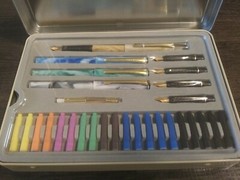 STAEDTLER CALLIGRAPHY SET- 33 PIECE SET INCLUDING METAL STORAGE TIN
