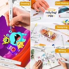 Alcohol Markers 80 Colors Dual Tip Fine & Broad with Case – Art Drawing