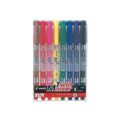 Pilot Twin Marker Fine Point 8color MEF96EU8C