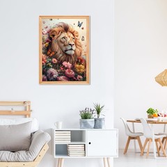 RICUVED Diamond Art Painting Kits for Adults, 3.5 x 6.8 x 0.3 inches, Lion