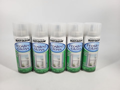 Pack Of 5 Rust-Oleum 1903830 Specialty Gloss Frosted Glass Spray Paint 11 oz NEW