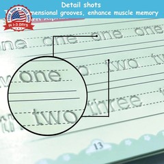 Magic Grooved Handwriting Practice Book for Kids 3-5 Years | Tiny Thinkers Reusa